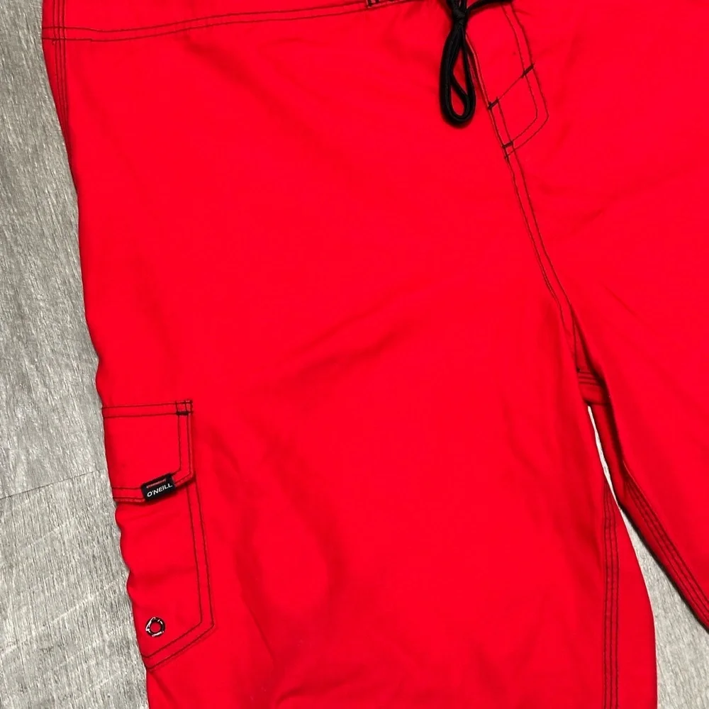 Men's O’Neill 40 XL Swim Board Shorts Trunks Red Swimwear Trunks Drawstring NWOT - Picture 6 of 9